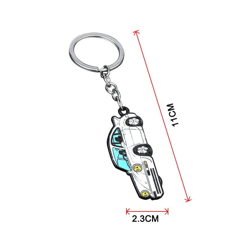 Creative Metal Keychain Car Model Hanging Pendant Porsche 911 Auto Key Holder Office Culture Education Supplies