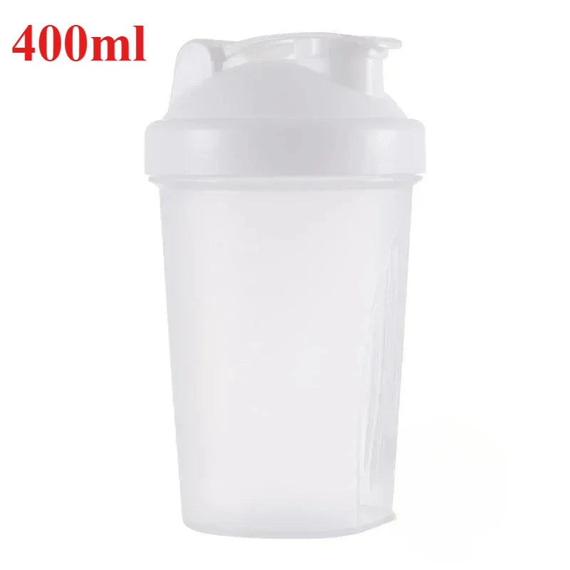 Sports Shaker Protein Bottle with steel Ball Powder Shake Cup Water Bottle Plastic Mixing Cup Body Building Exercise Bottle