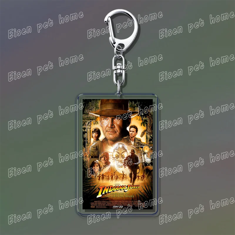 Popular Classic Movies Keychains for Accessories Bag Jaws Fight Club Avatar Films Pendant Key Chains Keyrings Jewelry Fans Gifts
