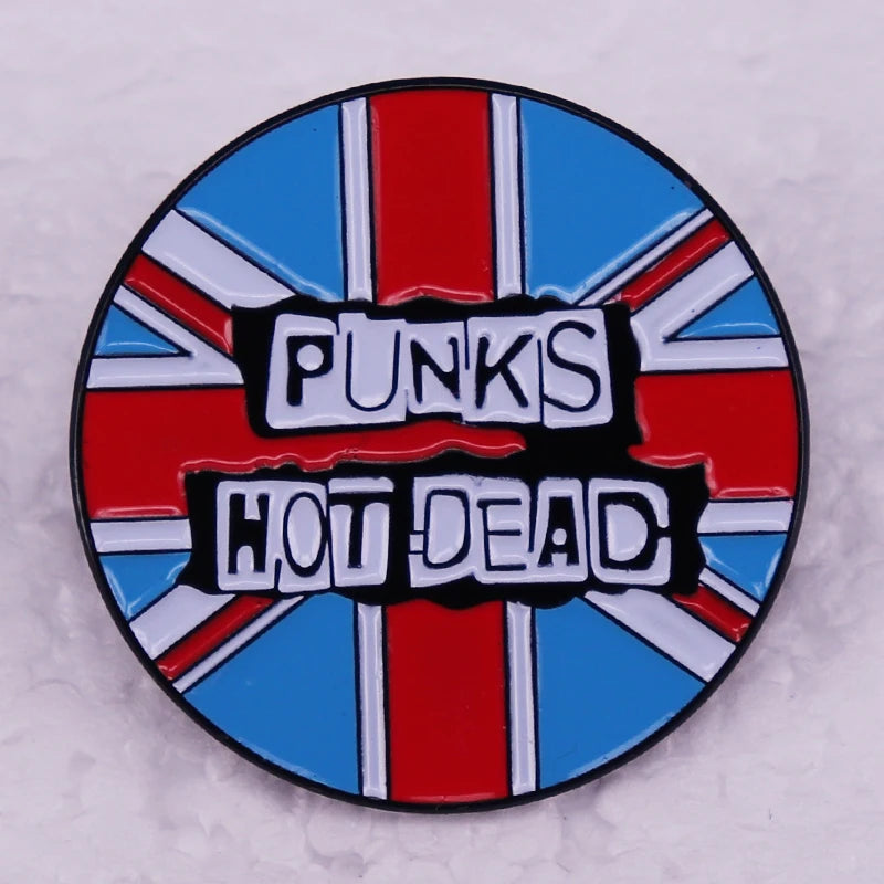 Punks album Button Pin punk music and fashion jewelry