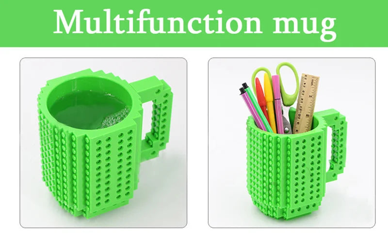 Creative Build-on Brick Mug Cups Building Blocks Design Birthday Gifts Personalized Decorations