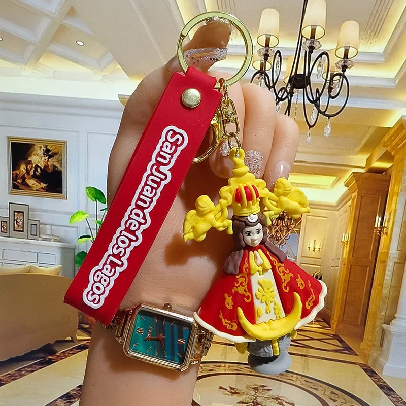 Jesus Cartoon Key Chain PVC Jesus Three-dimensional Silicone Pendant Bag Jesus Key Chain Accessories Birthday Gift