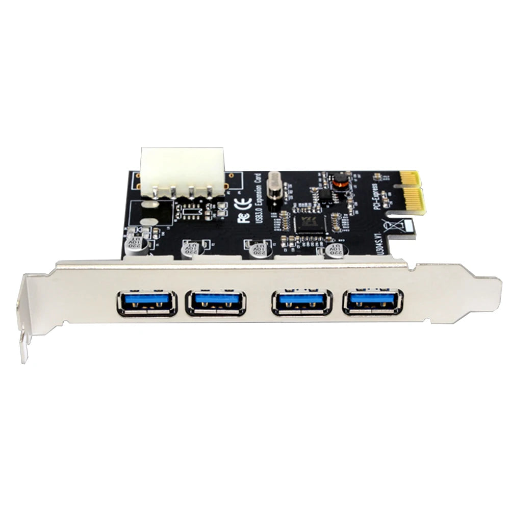 PCI-E To USB 3.0 HUB PCI Express Expansion Card Adapter 4 Port 5 Gbps Speed USB 3 0 PCI E PCIe Express 1x For Desktop