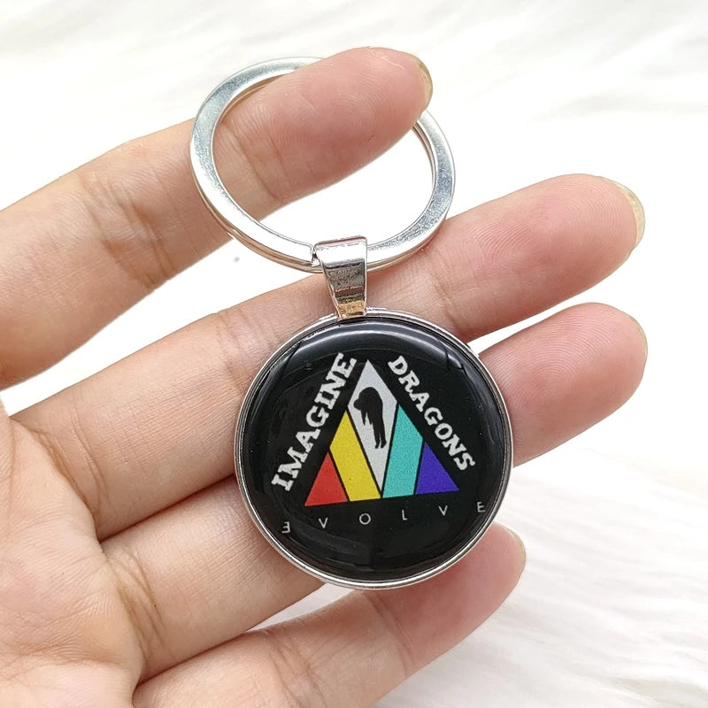 Popular Classic Rock Band Alloy Keychain Fashion Music Singer Song Pendant Key Chain Jewelry Wholesale