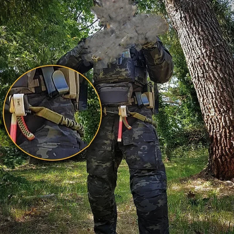 Hunting Quick Release Safety Rifle Sling Lanyard Strap Rope Line Climbing Rope Airsoft Protective Sling for Outdoor Hunting