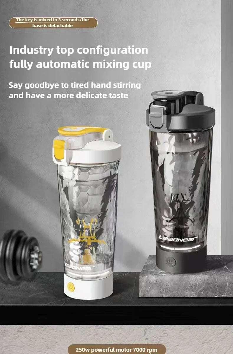 New Women Men Self-Stirring Shaker Cup Bottles Gym Sports Protein Shakes Mixing Cups Outdoor Drinkware Automatic Stirring Cup