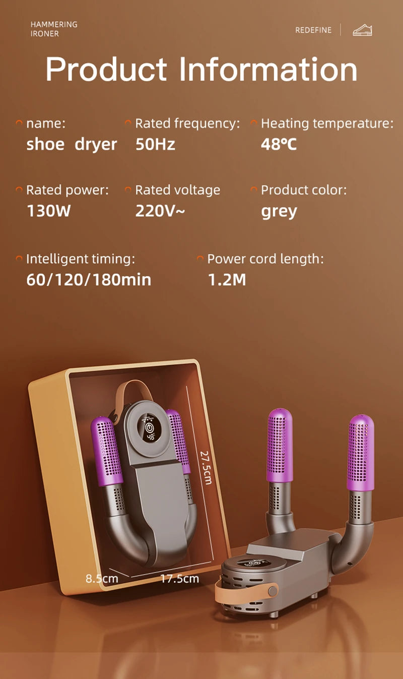 Xiaomi Intelligent Shoe Dryer With Both Dry And Wet Functions Deodorizing And Timed Design Foldable And Quick Drying Shoe Dryer