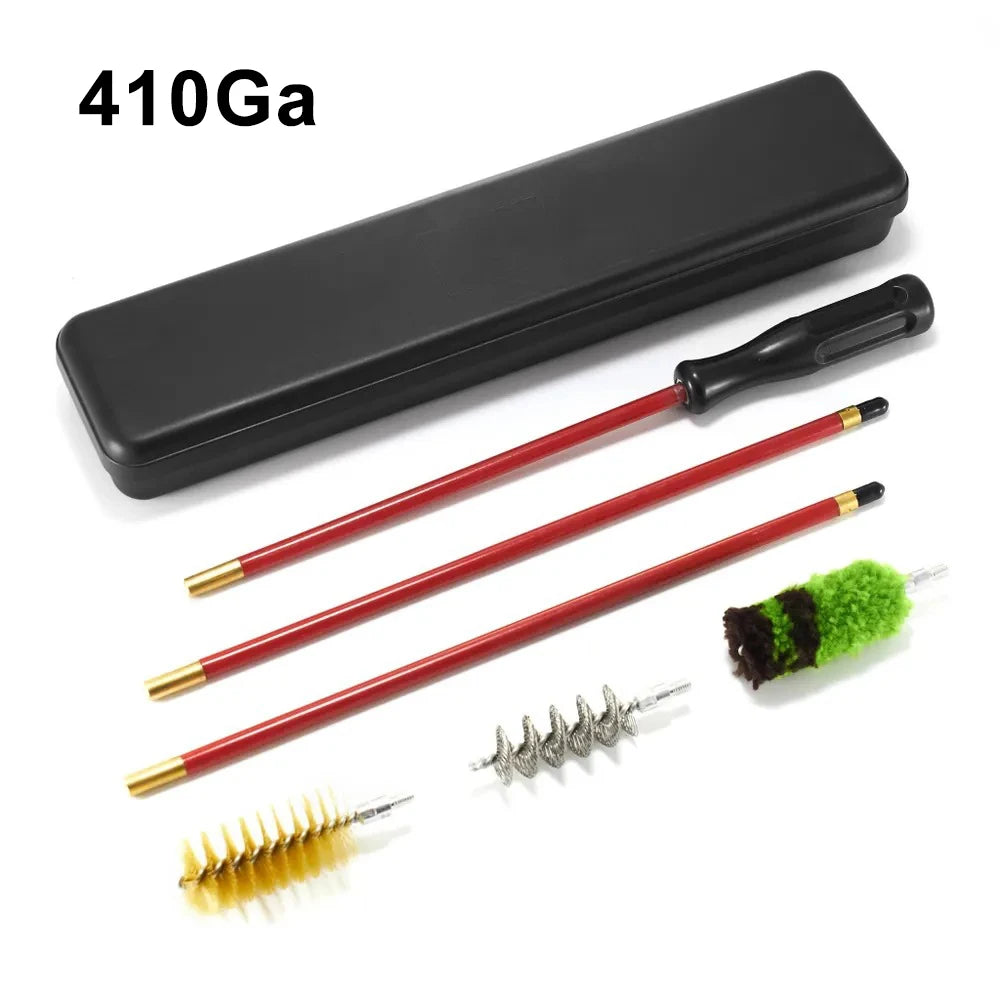 Tactical Gun Cleaning Kit 6Pcs Shotgun Cleaning Tool Gun Barrel Cleaning Brush Kit for 10/12/16/20/28/410 GA Gauge Shotgun