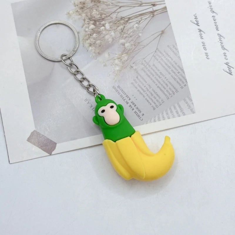 Tungtung Sahur Brainrot Figurine Keychains Shark Tralalero Tralala Plush Keychain Ballerina Cappuccino Brr Patapim Keyrings Deco