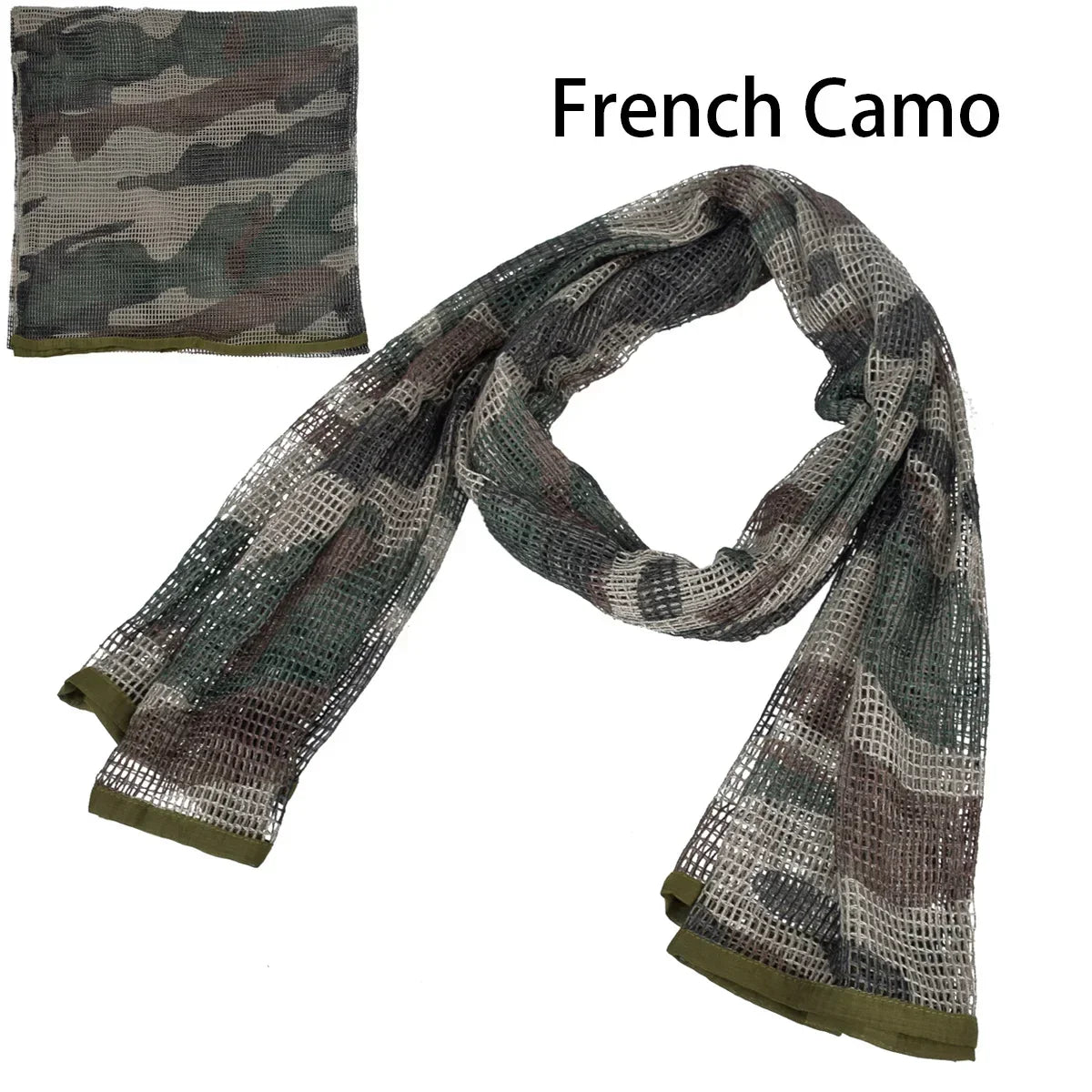Tactical Camouflage Netting Mesh Net Camo Scarf for Outdoor Sport Hunting Shooting Wild Photography Sniper Camo Mesh Scarves