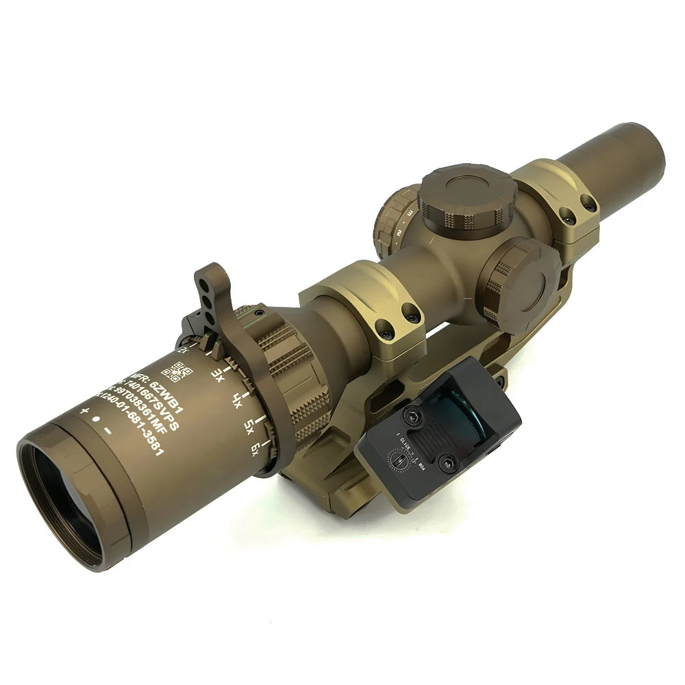 Tactical Fast  LPVO Scope Mount 30mm Tube With Offset Mount Plate For Red Dot Sight ,FDE And Black Color