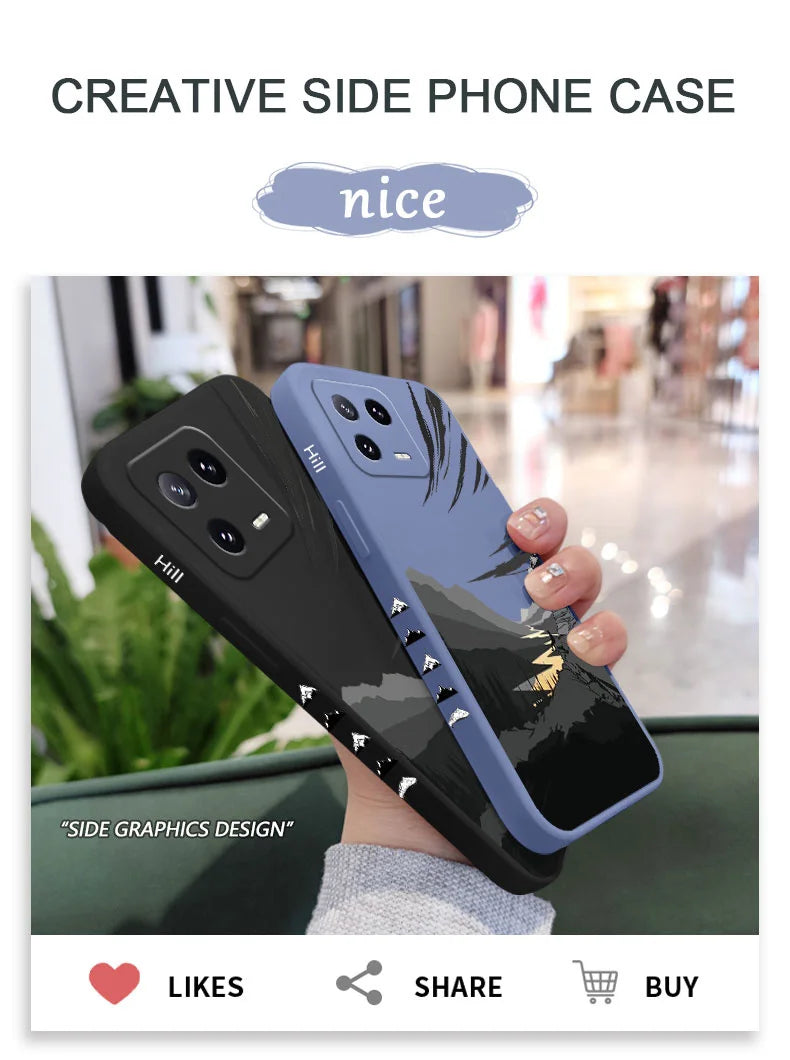 Relaxed Mind Phone Case For Xiaomi Mi 15 14 14T 13 13T 12 12X 12T  11 11T Ultra 10 10T 9 9T Pro Lite Liquid Silicone Cover