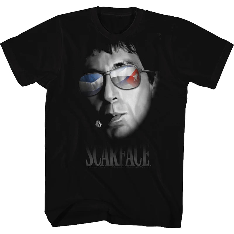 Scarface Tony MontanaT-Shirt Movie Joint Scarface Pacino Men's T-Shirt Comfortable and Breathable Y2K
