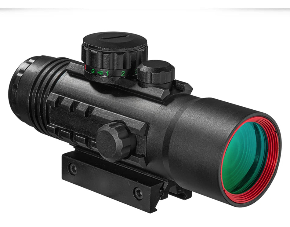 DIANA 4X33 Red and Green Dot Scope Tactical Optical Rifle Scope with rails for 11 / 20mm Orbital Rifle Scope
