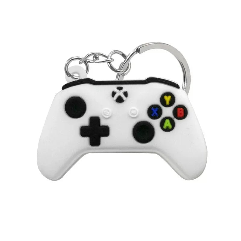 1PCS PVC Game Machine Keychain & Keyring Cute Gamepad Joystick Key Chain PS4 Game Console Jewelry Bag Car Hanging Accessories