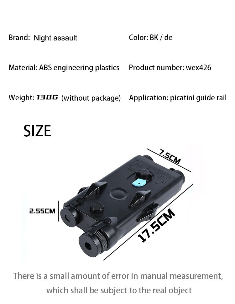 Tactical PEQ-2 Red Dot Laser Wadsn Nylon AN PEQ2 Peq Sight Indicator Outdoor Airsoft Hunting Scout Light CS games Fit 20MM Rail