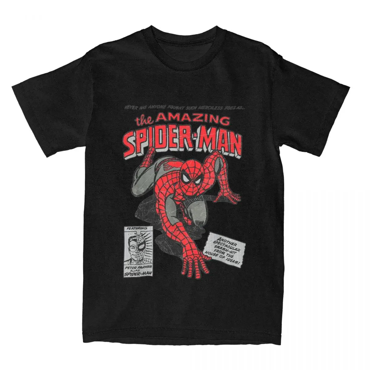 Men Women Superhero Spider Man Shirt Merch 100% Cotton T-shirt Clothing Novelty Tee Shirt Summer