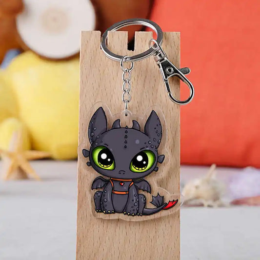 Creative keychain dragon Cute Cartoon Couple DIY Buckle Pendant with Male and Female Ring Ins Personalized