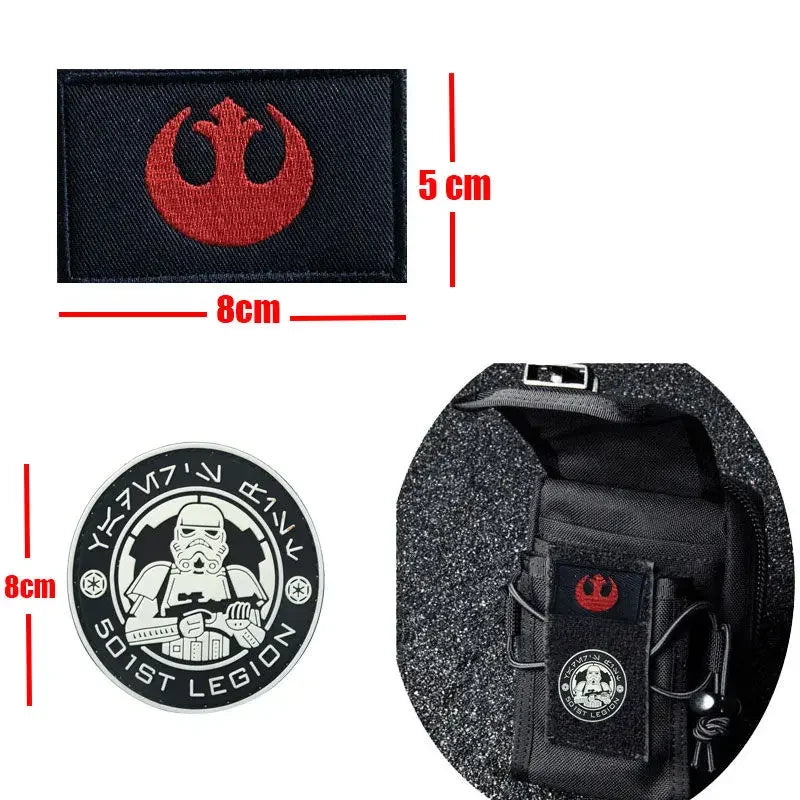 Star Wars Mandalorian Jedi Knight Badge Anime Cartoon Embroidery Fashion Velcro Tactical Clothing Patch Accessories Gift