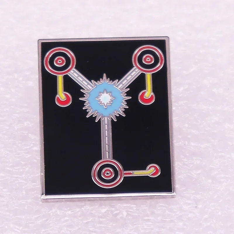Movie Back To The Future Enamel Pins Interesting Metal Lapel Badge Denim Jacket Backpack Pin Men Women Fashion Jewelry Gifts