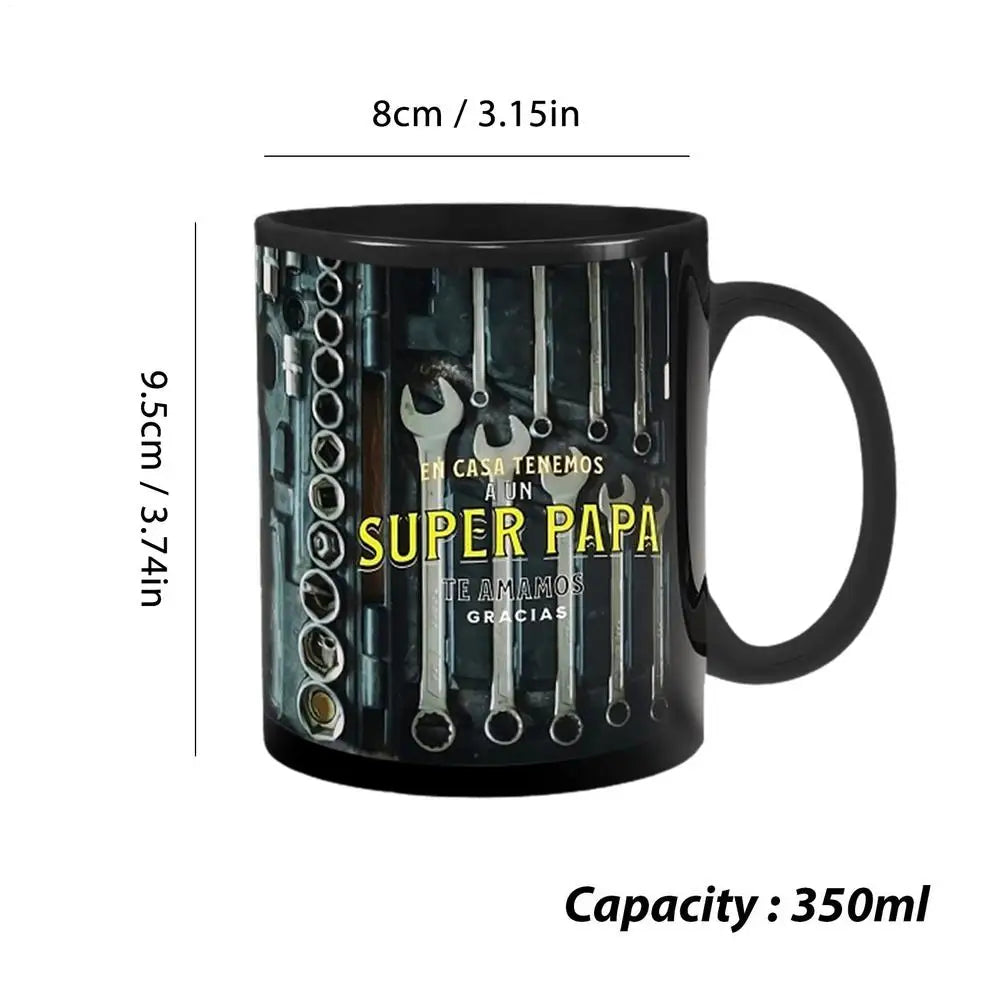 Mechanician Mug Funny Black Ceramic Mug For Coffee Large Tea And Coffee Cup Black Ceramic Mug For Whiskey Juice Wine Beer Soup
