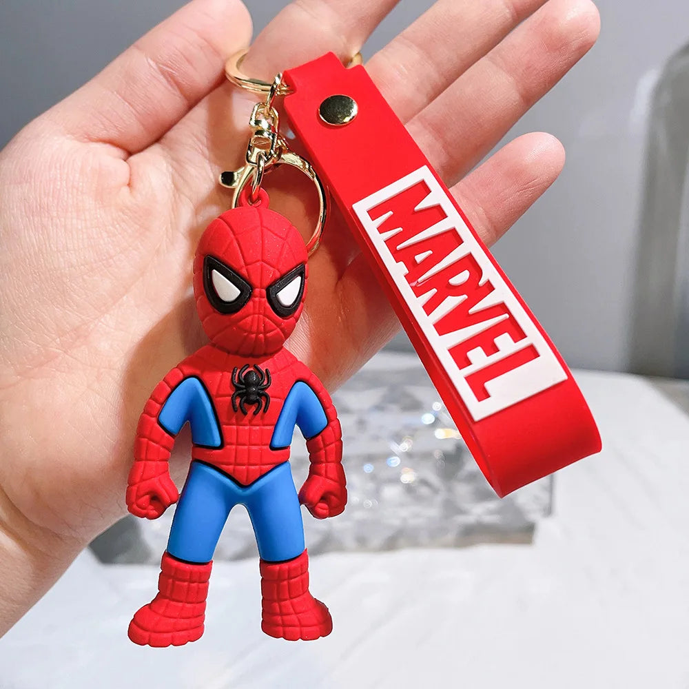 MINISO Avengers Marvel Key Chains Superheroes Iron Man Captain America Car Key Decor Keychains Backpack Pendants Accessories