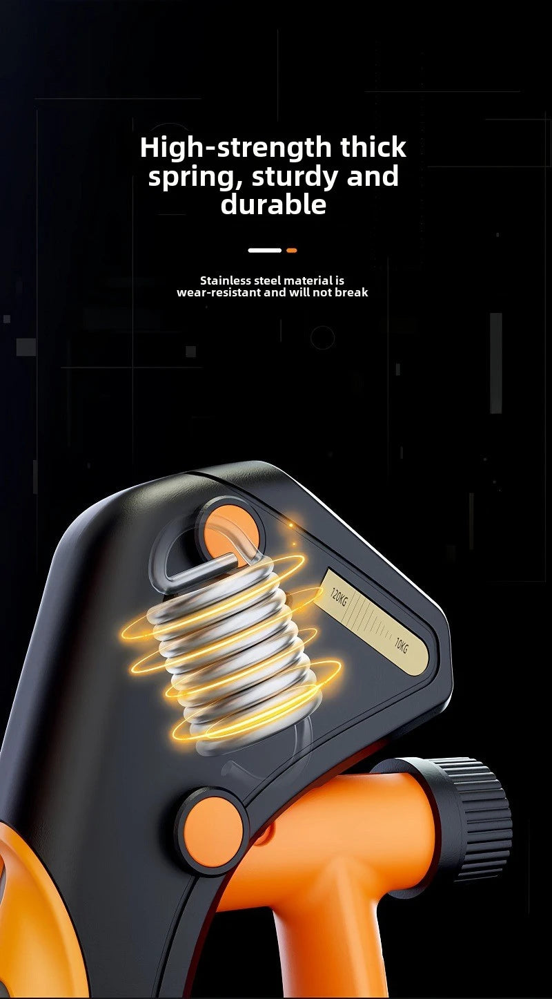 Grip Strengthener Strength Training Hand Exerciser Adjustable 10-120KG Fitness Unisex Finger Rehabilitation Training Hand Grip