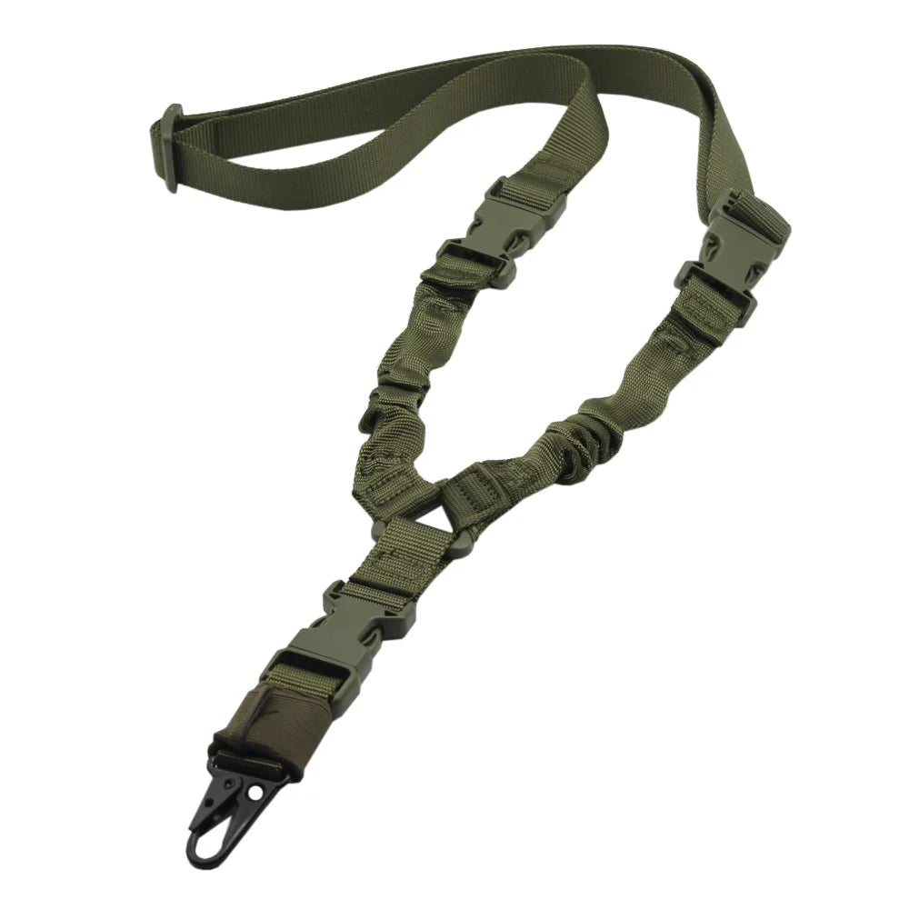 Tactical Single Point Rifle Sling 1 Point Airsoft Heavy Duty Rifle Sling Combat Shooting Gun Sling Hunting Strap