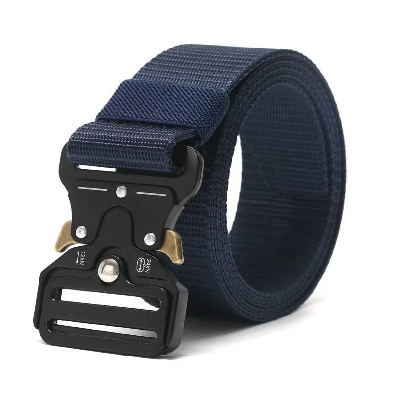 Tactical Belt for Men | All-Weather Nylon Canvas Combat Belt with Neutral Design, Built for Hunting & Outdoor Expeditions