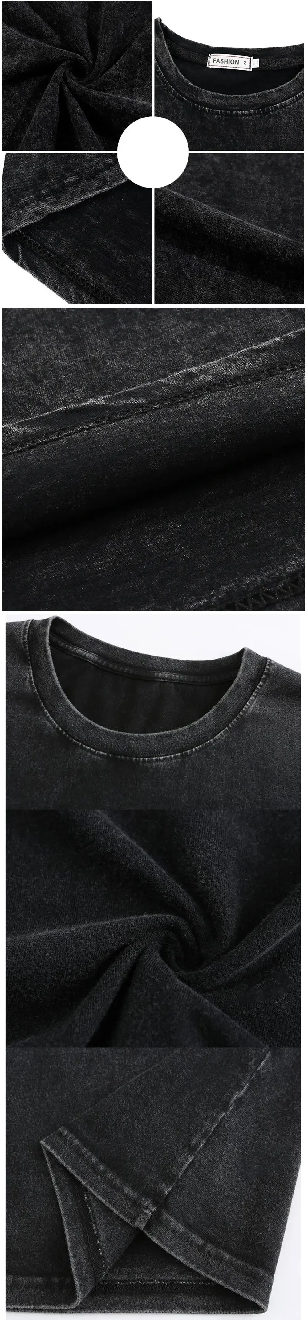 ACDC Band Printed T-Shirt Washed Retro Old Short Sleeve Trendy Couple Comfortable Loose Casual Fashion New Men'S Clothing