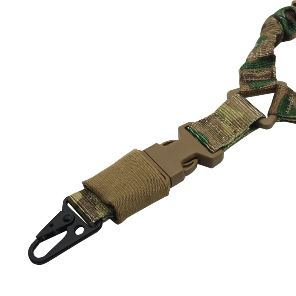 Tactical Single Point Rifle Sling 1 Point Airsoft Heavy Duty Rifle Sling Combat Shooting Gun Sling Hunting Strap
