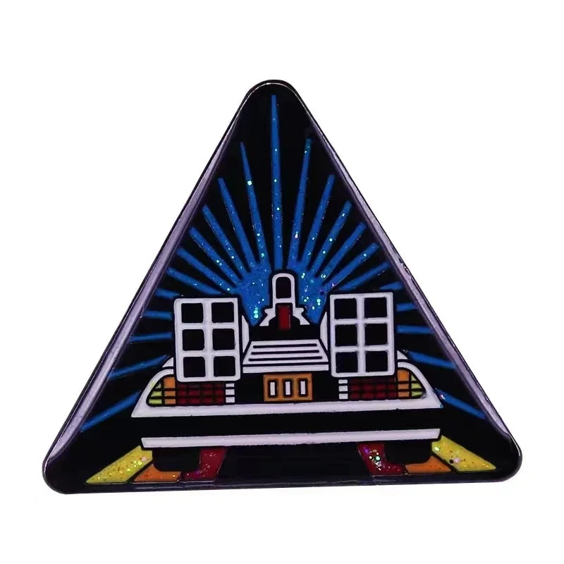 Movie Back To The Future Enamel Pins Interesting Metal Lapel Badge Denim Jacket Backpack Pin Men Women Fashion Jewelry Gifts