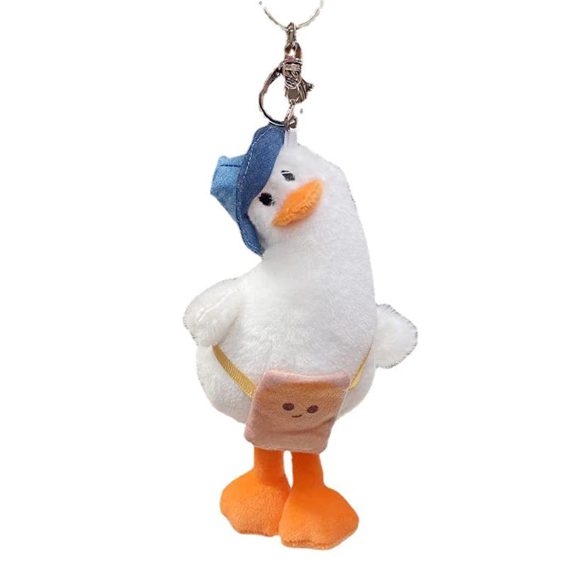 Cute Plush Keychain Women Doll Keychain Cartoon Lovely Duck Car Bag Accessory Cute Plush Boy Girl Couple Keyring Lover Pendant