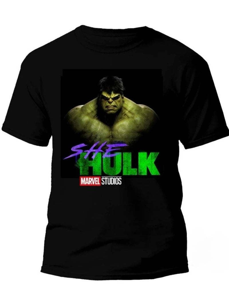 T-shirt featuring the Super Heroes Chaos and the Hulk, made of high-end brand fabric suitable for adults Men's Women's