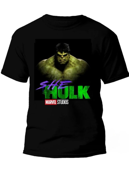 T-shirt featuring the Super Heroes Chaos and the Hulk, made of high-end brand fabric suitable for adults Men's Women's