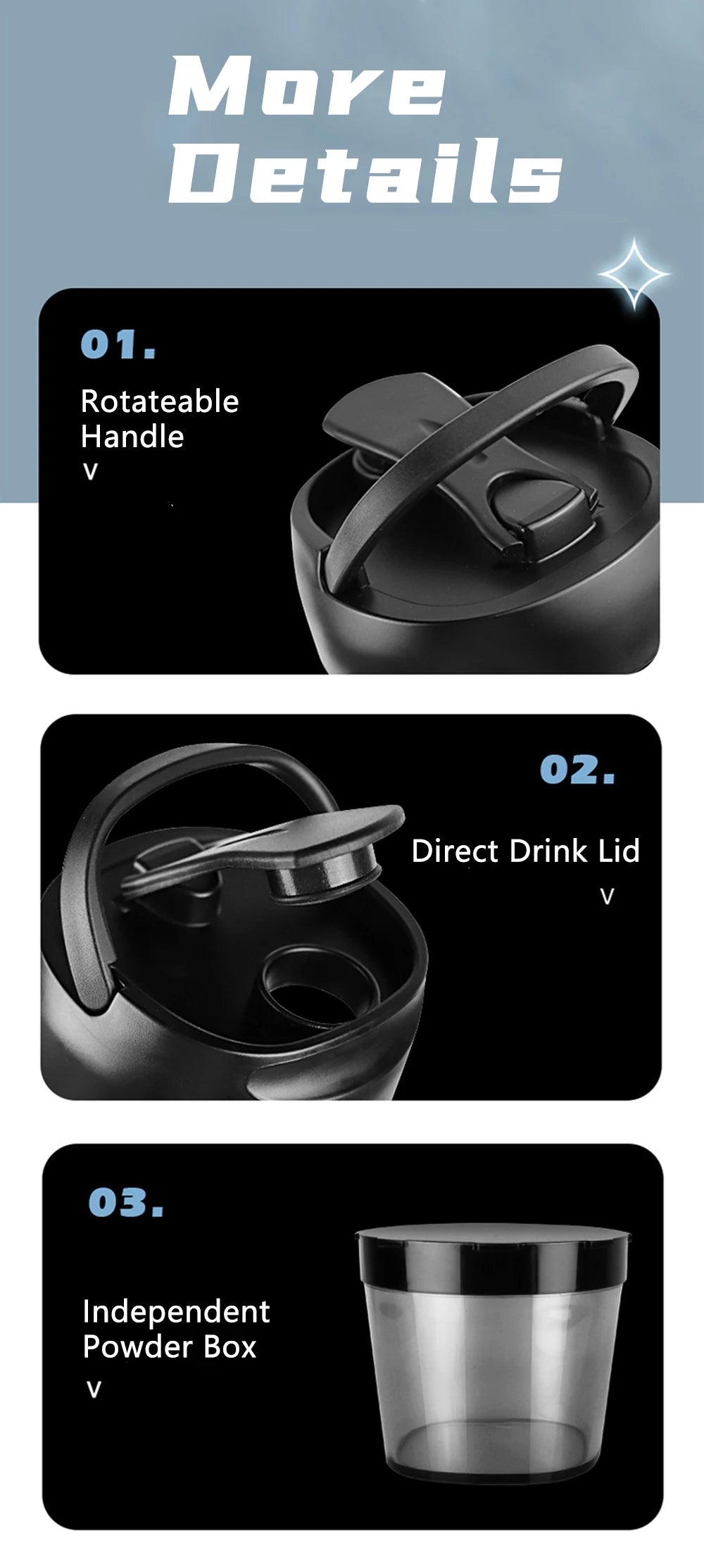 650ml USB Electric Portable Whey Protein Shaker bottle Fully Automatic Stirring Cup Rechargeable Gym BA Free Cocktail Blend