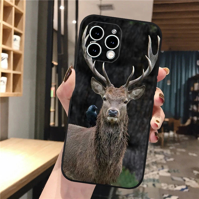Hunting Deer Phone Case For iphone 17 Pro Max Air 16 15 14 13 Pro Max 15 16 Pro 15Plus