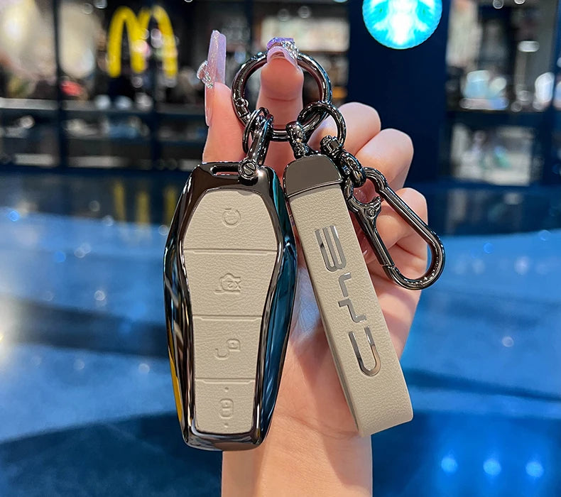 Car Accessories Key Case Holder Cover Buckle For BYD Atto 3 Han EV Dolphin Durable Second Song Pro Tang Dm QIn PLUS MAX Yuan