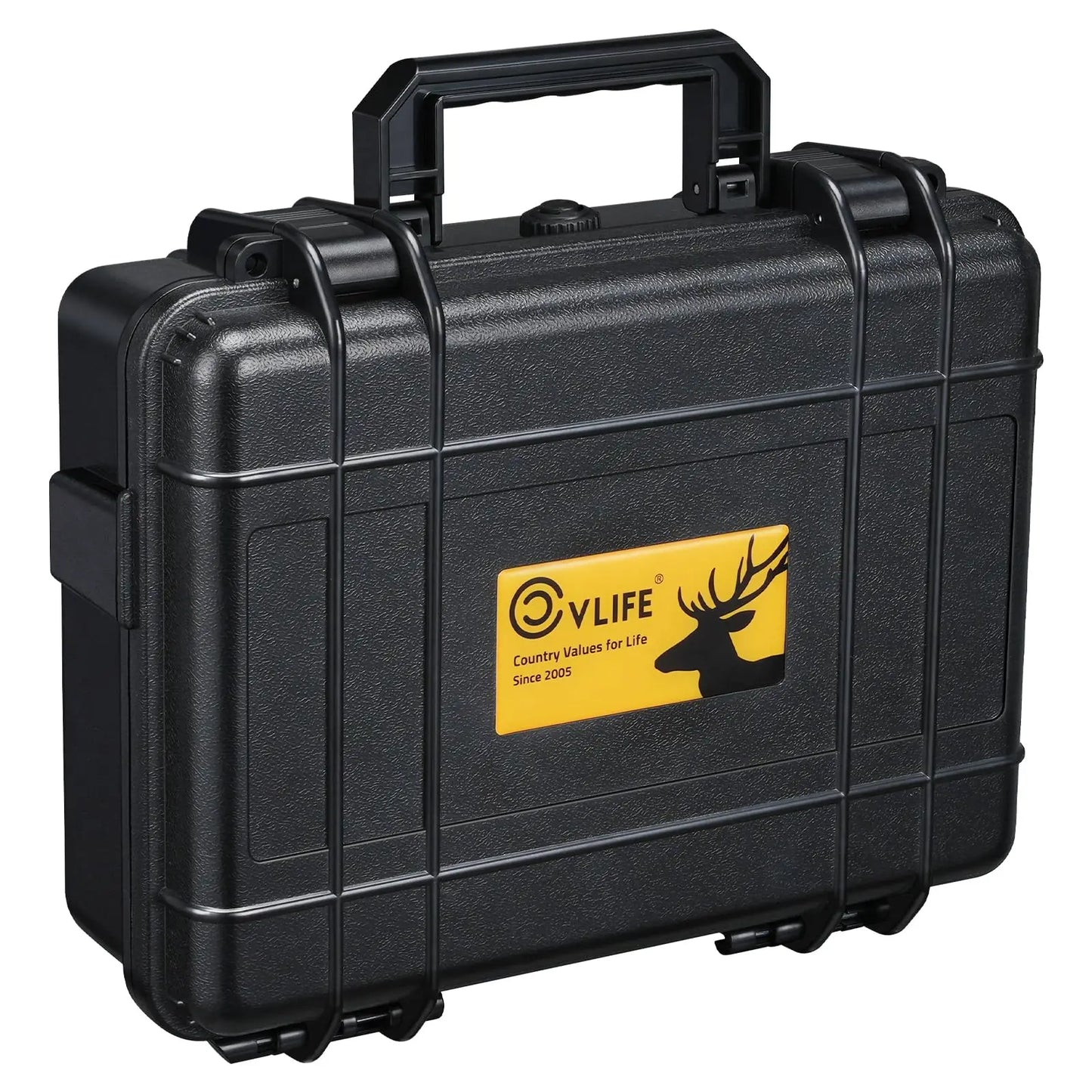 CVLIFE Gun Case Handgun Cases Hard Shell Case with Customizable Pre-cut Foam Insert Waterproof Handgun Box for Travel Outdoor