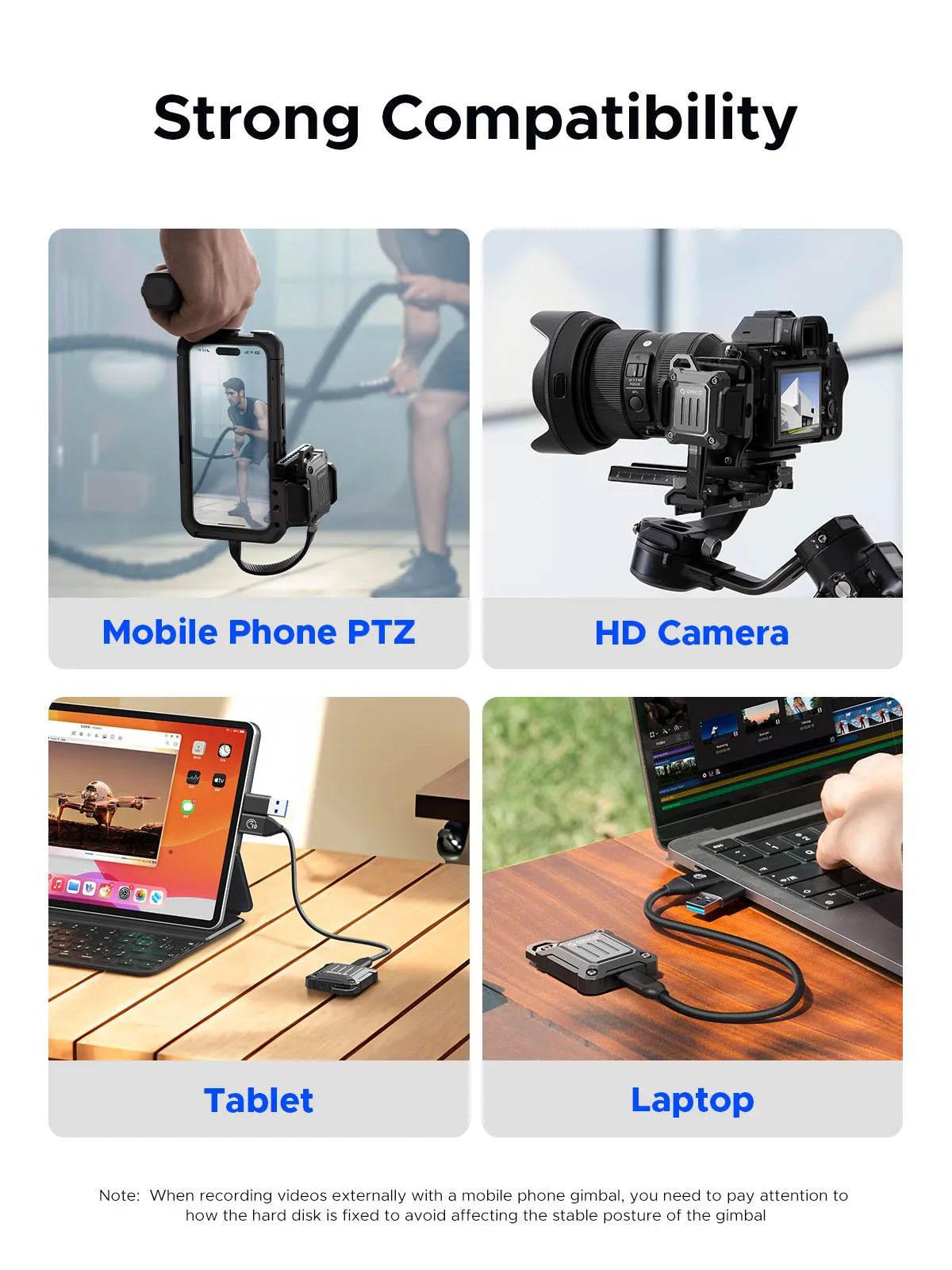 ORICO 2230 SSD Enclosure M.2 NVMe SSD Enclosure USB 3.2 Gen 2 10Gbps NVME PCI-E M-Key 2230mm External SSD Drive Enclosure