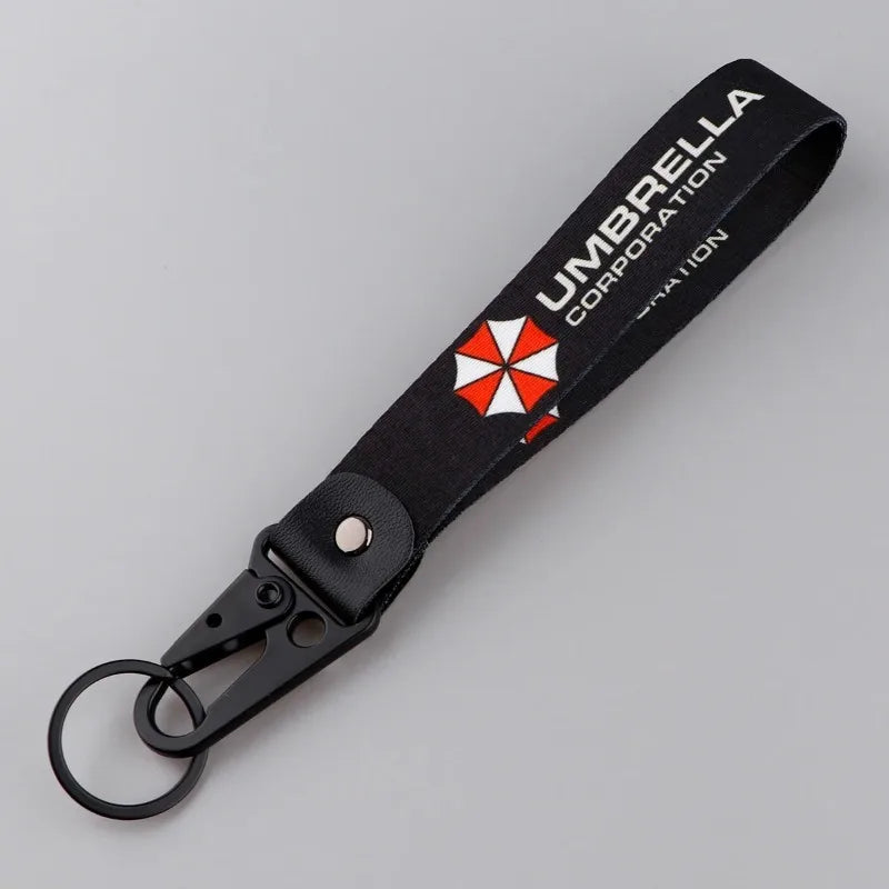 Umbrella Keychain For Car Motorcycle Key Ring Keyrings Men Women Lanyard Keys Strap Accessory