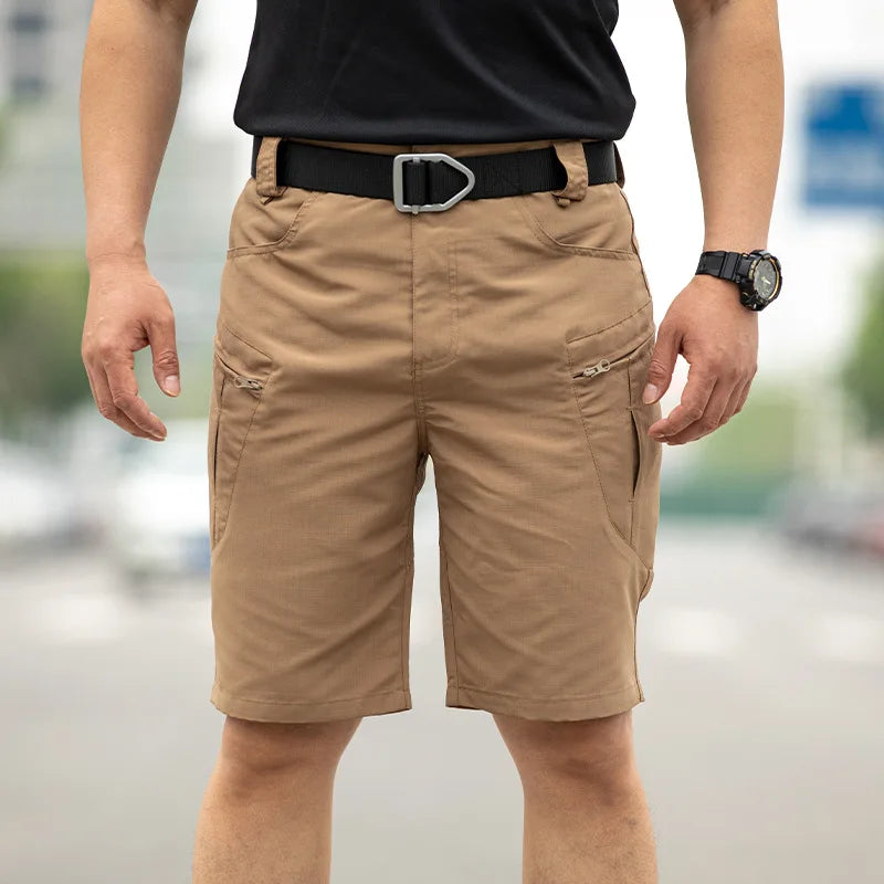 Tactical Work Shorts for Men Outdoor Casual Military Combat Hiking Cargo Shorts with Multi-Pocket Quick Dry Fishing Cargo Shorts