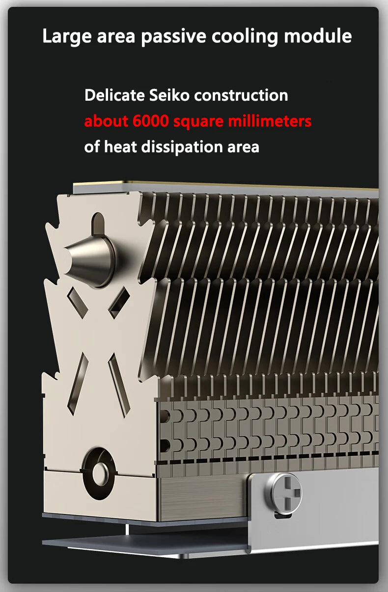 COOLLEO HR-09 M.2 2280 SSD Heatsink Fully Electroplated Reflow Welding AGHP HeatPipe 2280 NVMe SSD Cooler