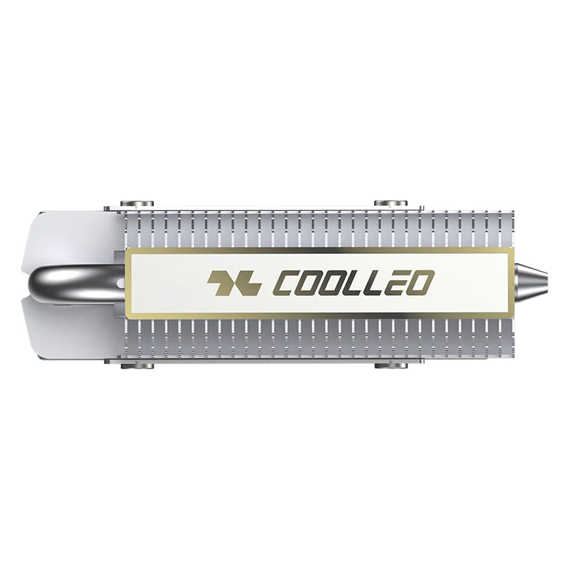 COOLLEO HR-09 M.2 2280 SSD Heatsink Fully Electroplated Reflow Welding AGHP HeatPipe 2280 NVMe SSD Cooler