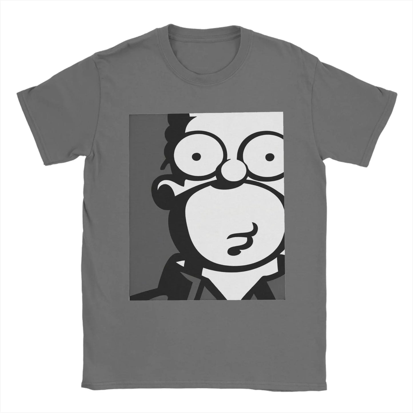 Men Homer Simpsons Funny T Shirts  Pure Cotton Tops Leisure Short Sleeve Crewneck Tee Shirt Plus Size T-Shirts