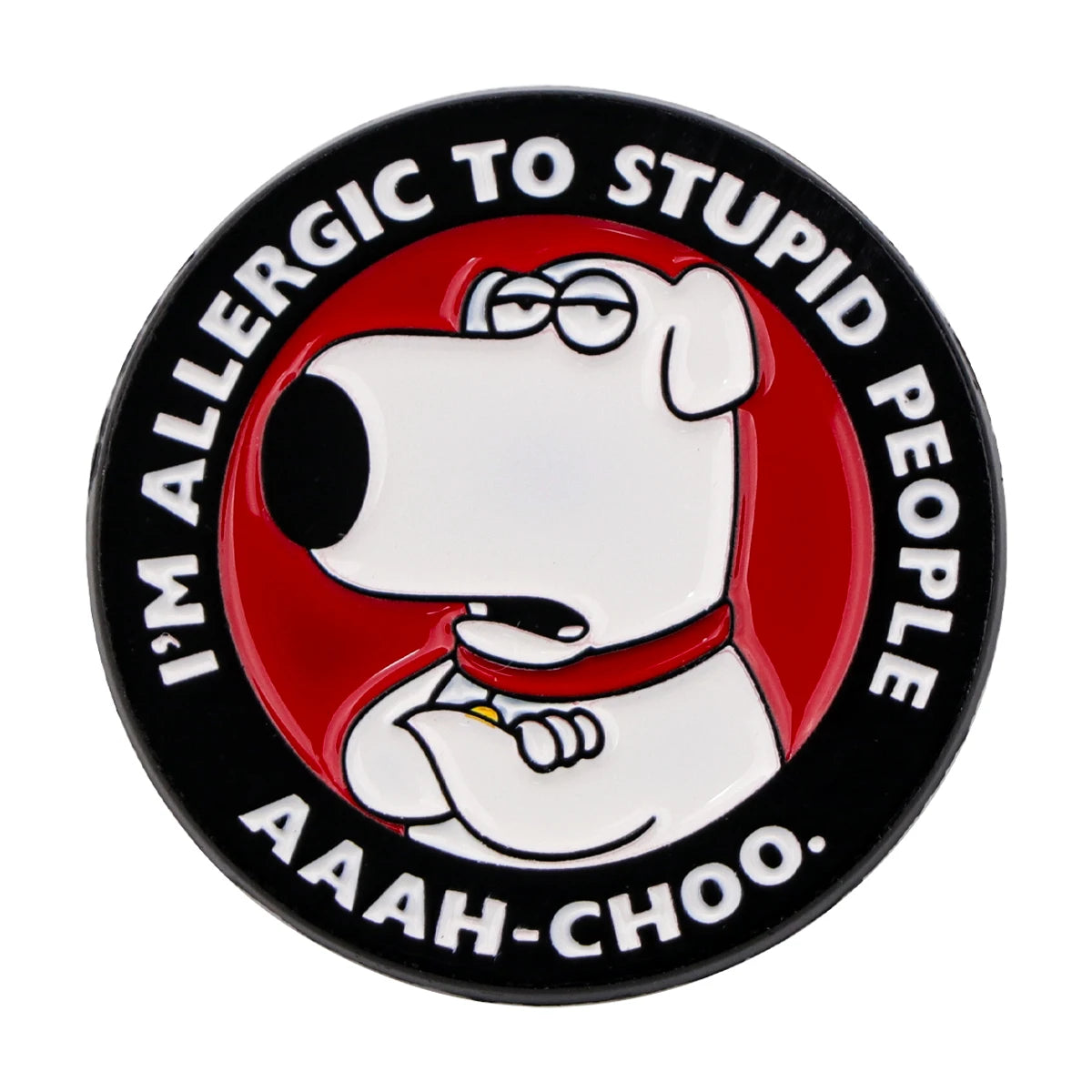 Cartoon Dog Enamel Pin Humorous Quotes Brooch Pines Lapel Pins Badge on Backpack Costume Accessories Funny Jewelry Friends Gift