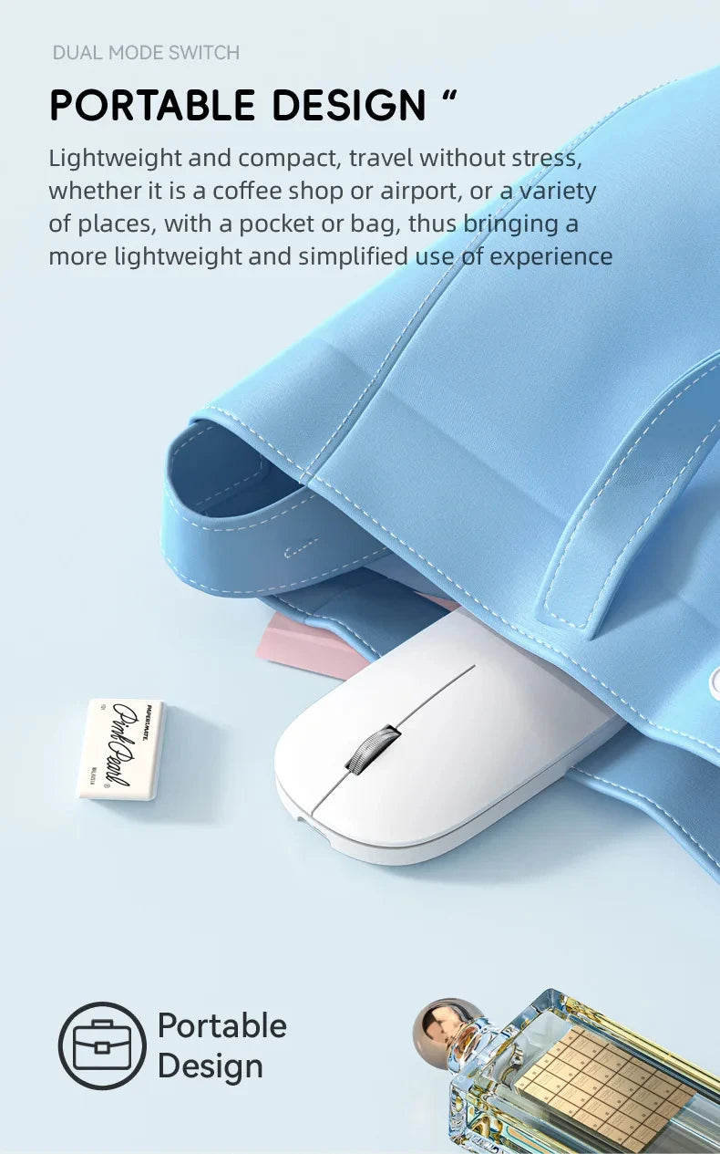 Xiaomi Wireless Mouse Type-C Charging Silent Click Portable Office Ergonomic Laptop Universal Lightweight Office Game No-Noise