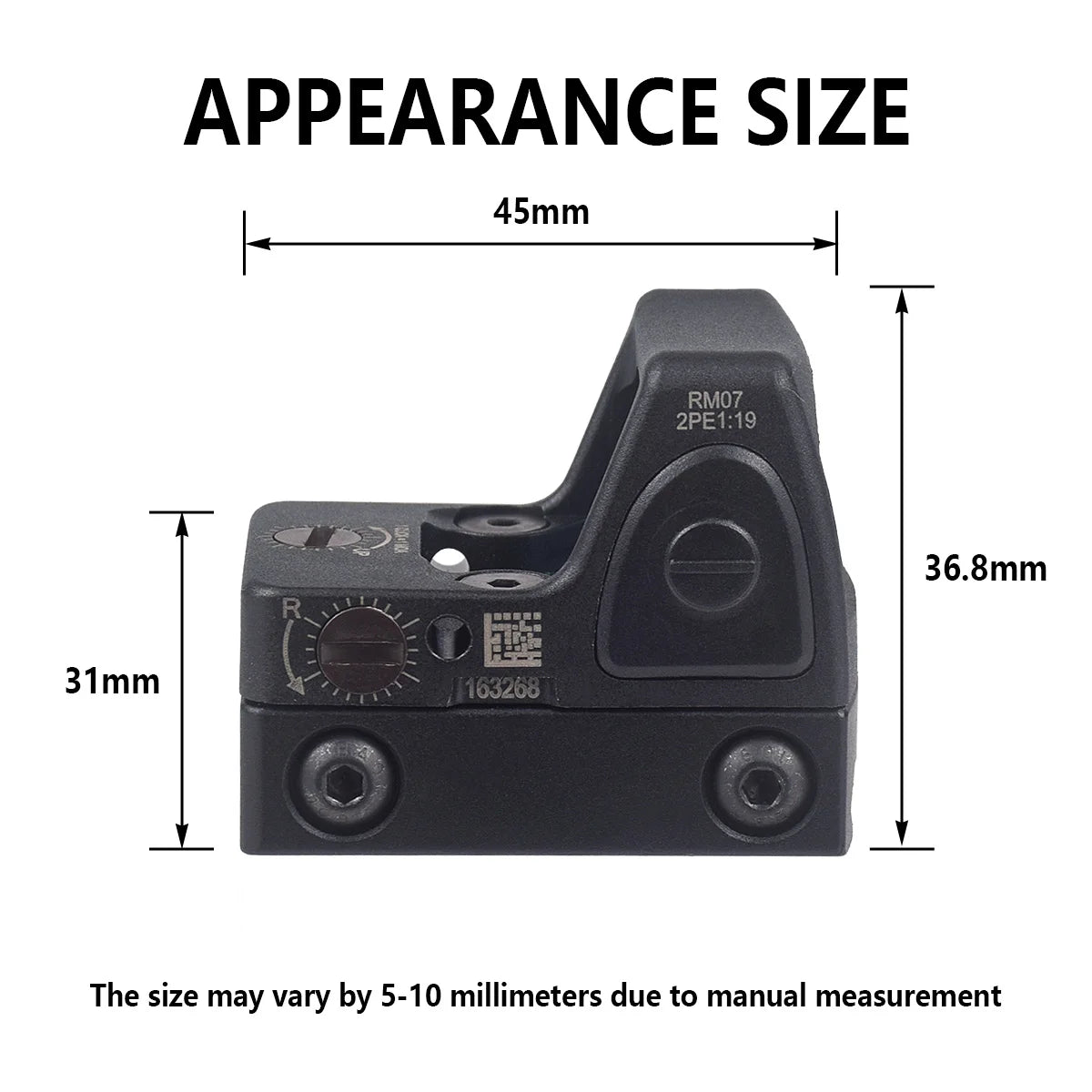 Tactical SR Red Dot Sight Scope Red Dot Optics Riflescope Collimator Fit 20mm Rail RMT Rifle Sight Hunting Airsoft With Logo