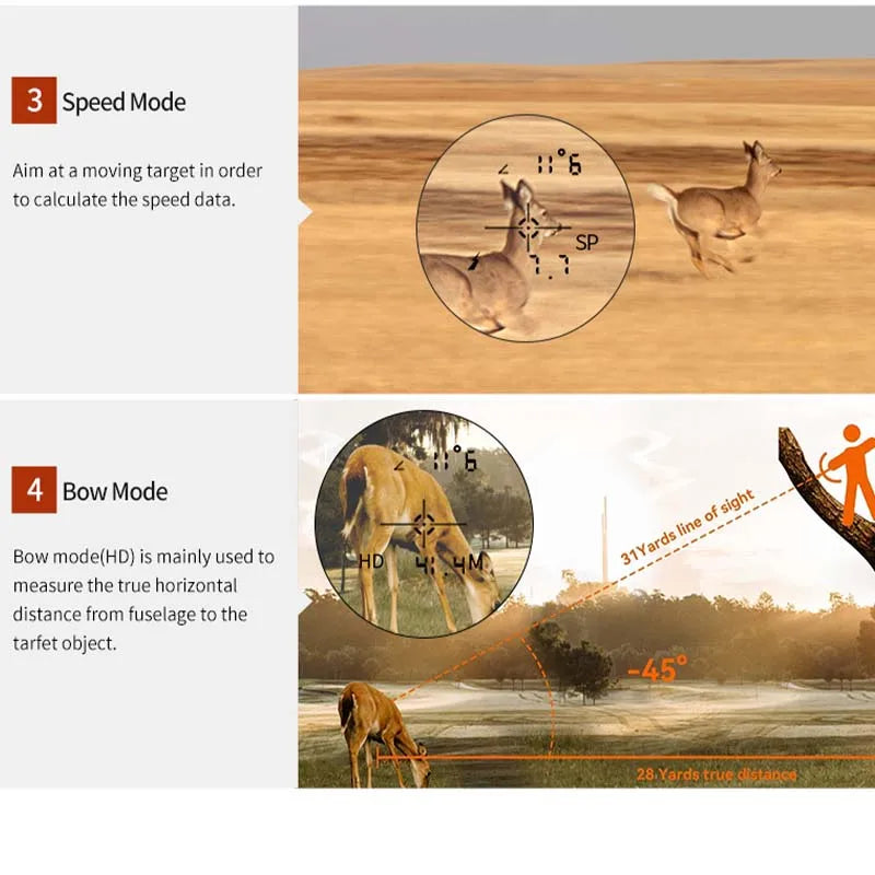 Hunting Laser Rangefinder 1000m Hunting Range Finder with Target Acquisition Technology Clear Accurate Rangefinders for Hunters