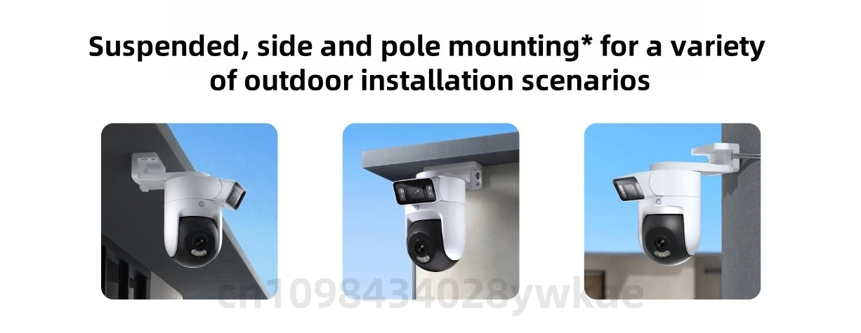 Xiaomi Outdoor Camera 4 Dual Lens 5MP 3K HD Dual View Monitoring Panoramic Closeup Tracking IP66 Weatherproof AntiTheft